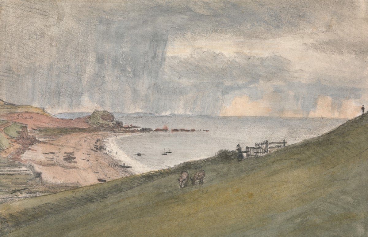 Budleigh Salterton An easier way of descending ye cliff 1833