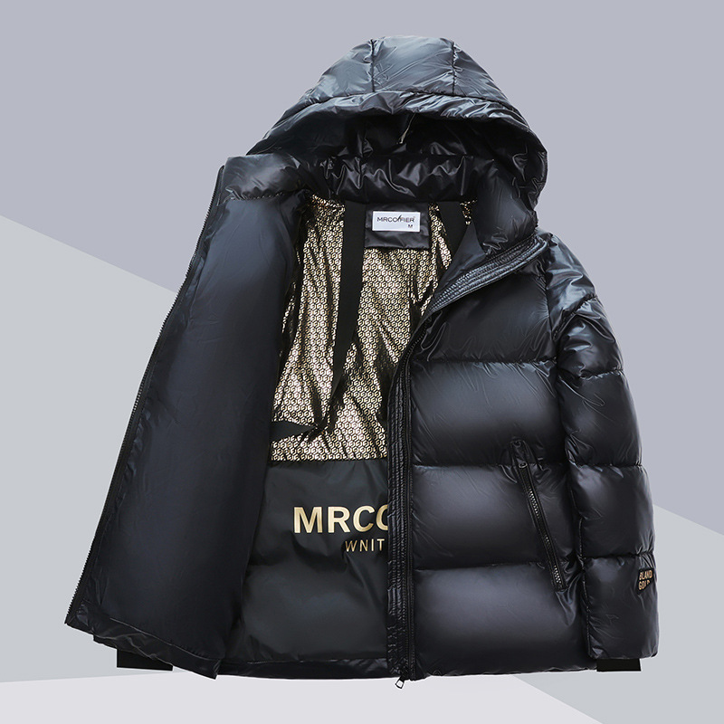 Unisex winter jacket with hood, padded
