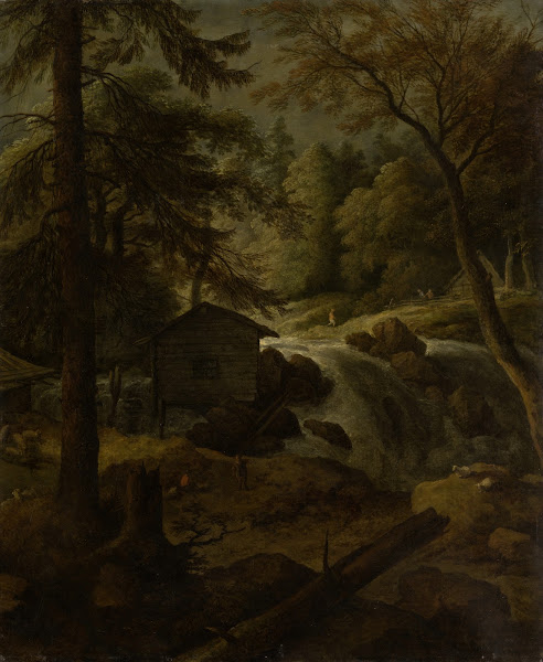 Norwegian Landscape with Watermill on a Stream ca 1670
