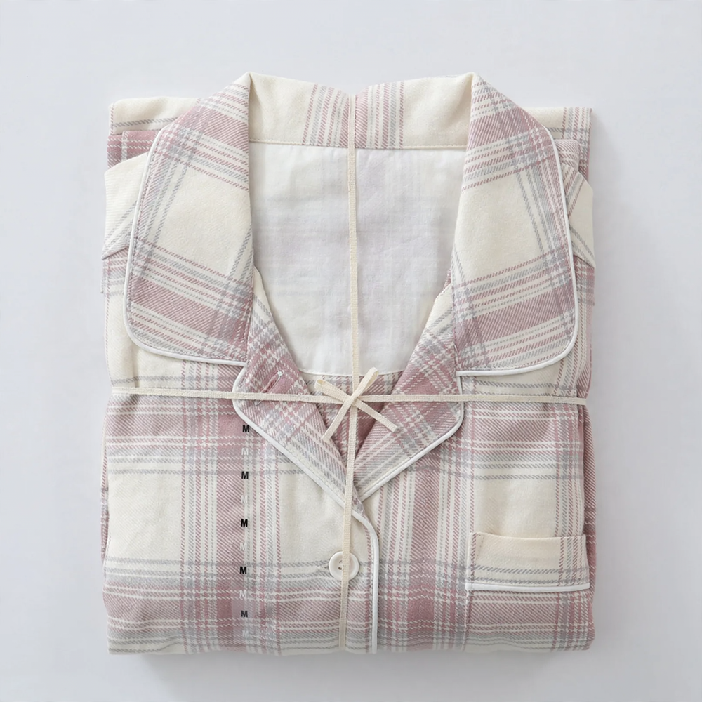 Baumwoll-Flanell-Schlafanzug im japanischen Stil