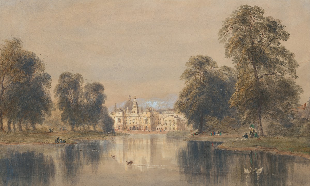 The Horse Guards From the Bridge St Jamess Park 1833