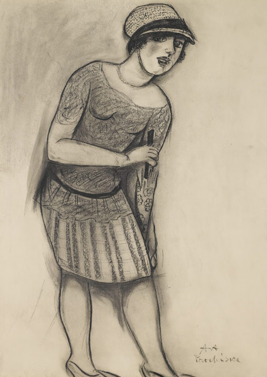 Lady with umbrella