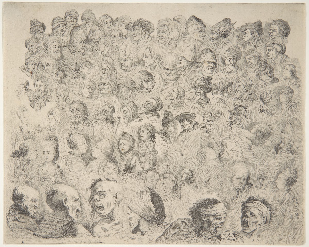 Studies of Heads 1773