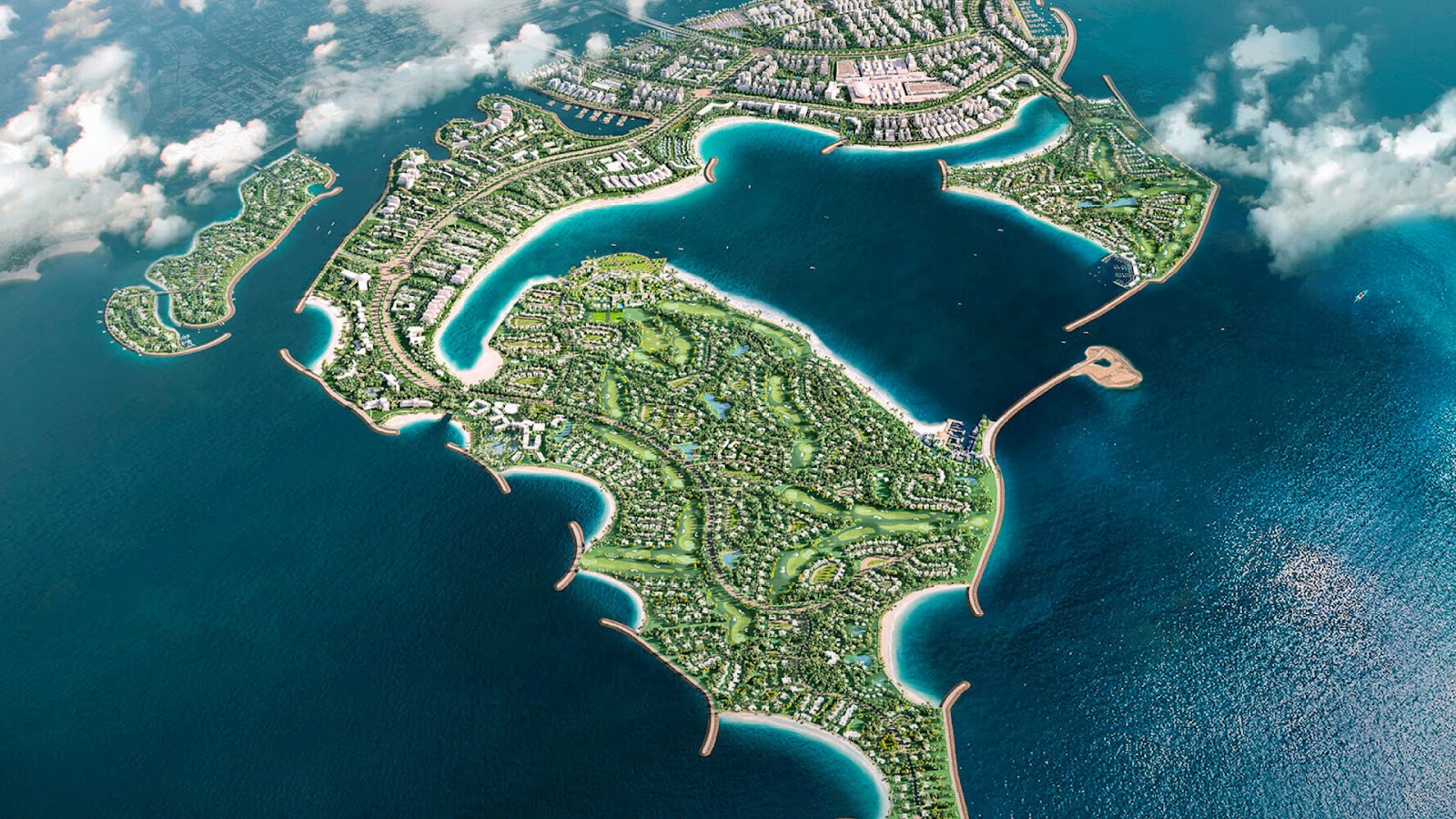 Dubai Islands Location Map