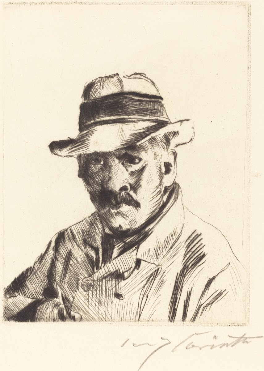 Self Portrait in a Straw Hat Selbstbildnis im Strohhut 1913