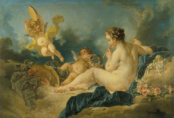 Seated Nymph with Flutes c 1750s