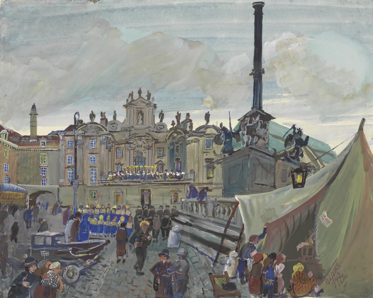 Turmblasen am Hof am 23Dezember 1942 1942