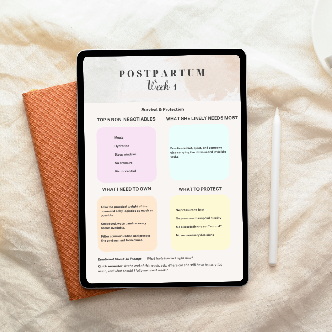 Postpartum Support Planner