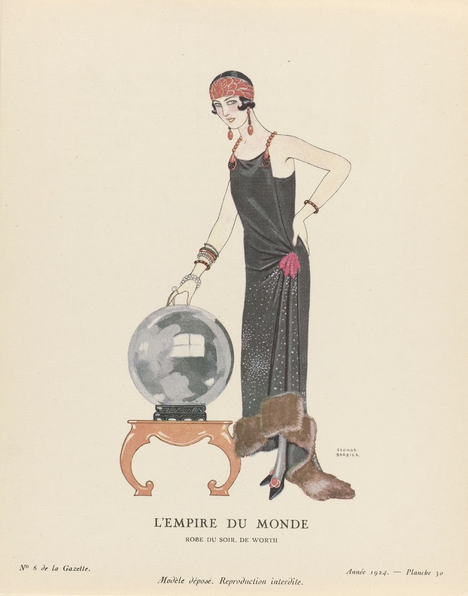 LEmpire du monde Robe du soir de Worth 1924