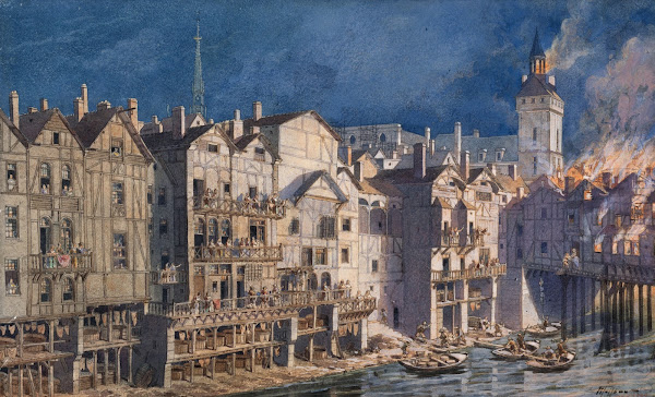 La Cité entre le pont Notre Dame et le pont au Change en 1621 1915 1945