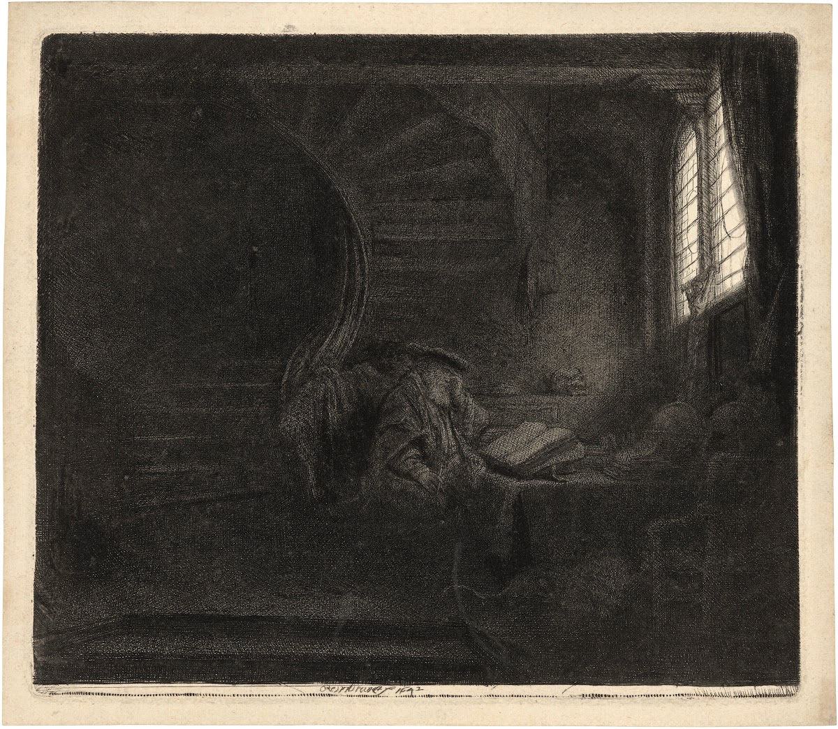 Saint Jerome in a dark Chamber 1642
