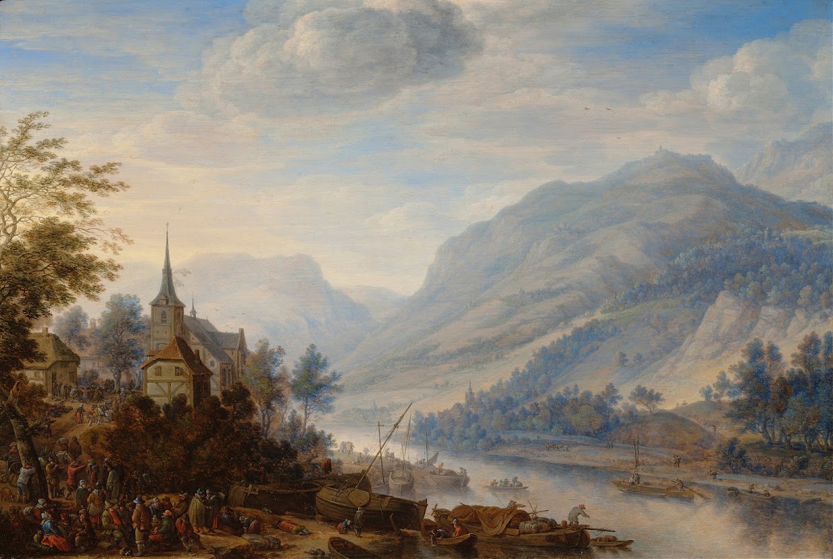 View of the Rhine at Reineck 1654