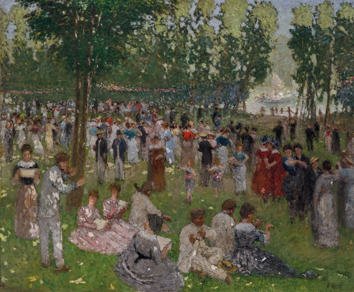Dans le parc 1900