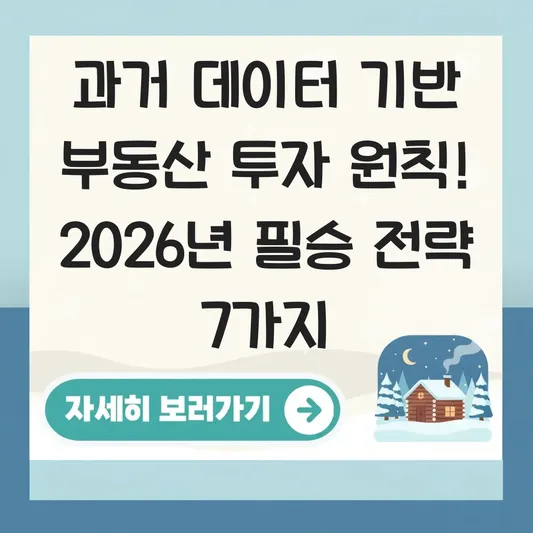과거 데이터 기반 부동산 투자 원칙