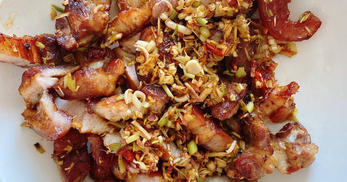 Thịt chiên sả ớt