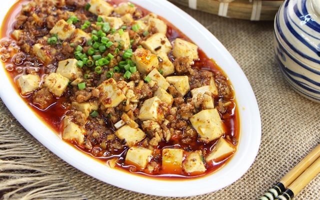 Đậu Hũ Non Sốt Thịt Bằm Sa Tế