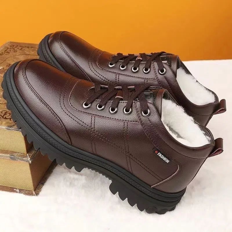 Gefütterte Herren-Winterstiefel, warm und bequem