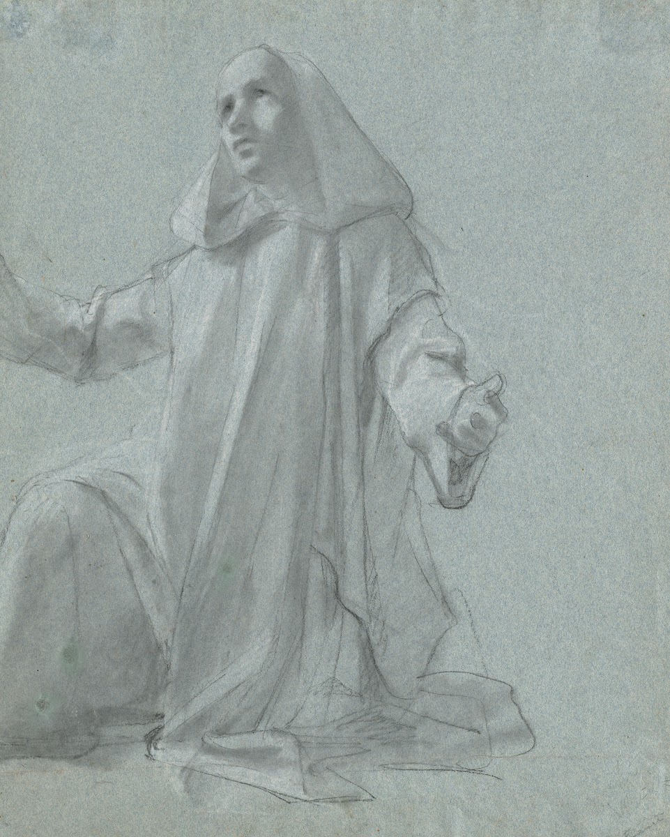 A Young Priest Kneeling
