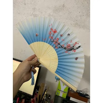 Quạt Cổ Trang Vải Lụa | Phong Cách Cổ Điển Xinh Xắn 20