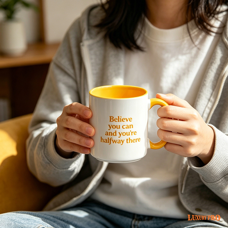 Crystal Sticker 15oz Full Red Mug