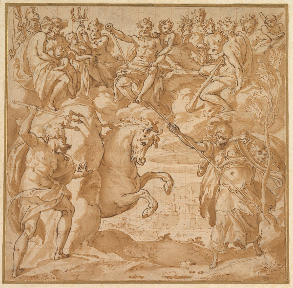 The Contest Between Athena and Poseidon for the Possession of Athens 1570s