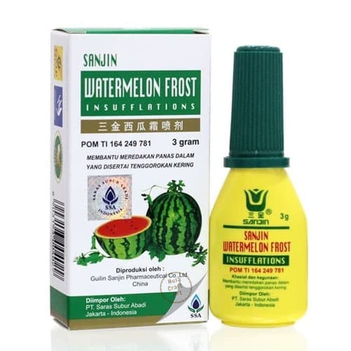 Sanjin Watermelon Frost Insufflation Spray 3 gram For Mouth Tongue Sores