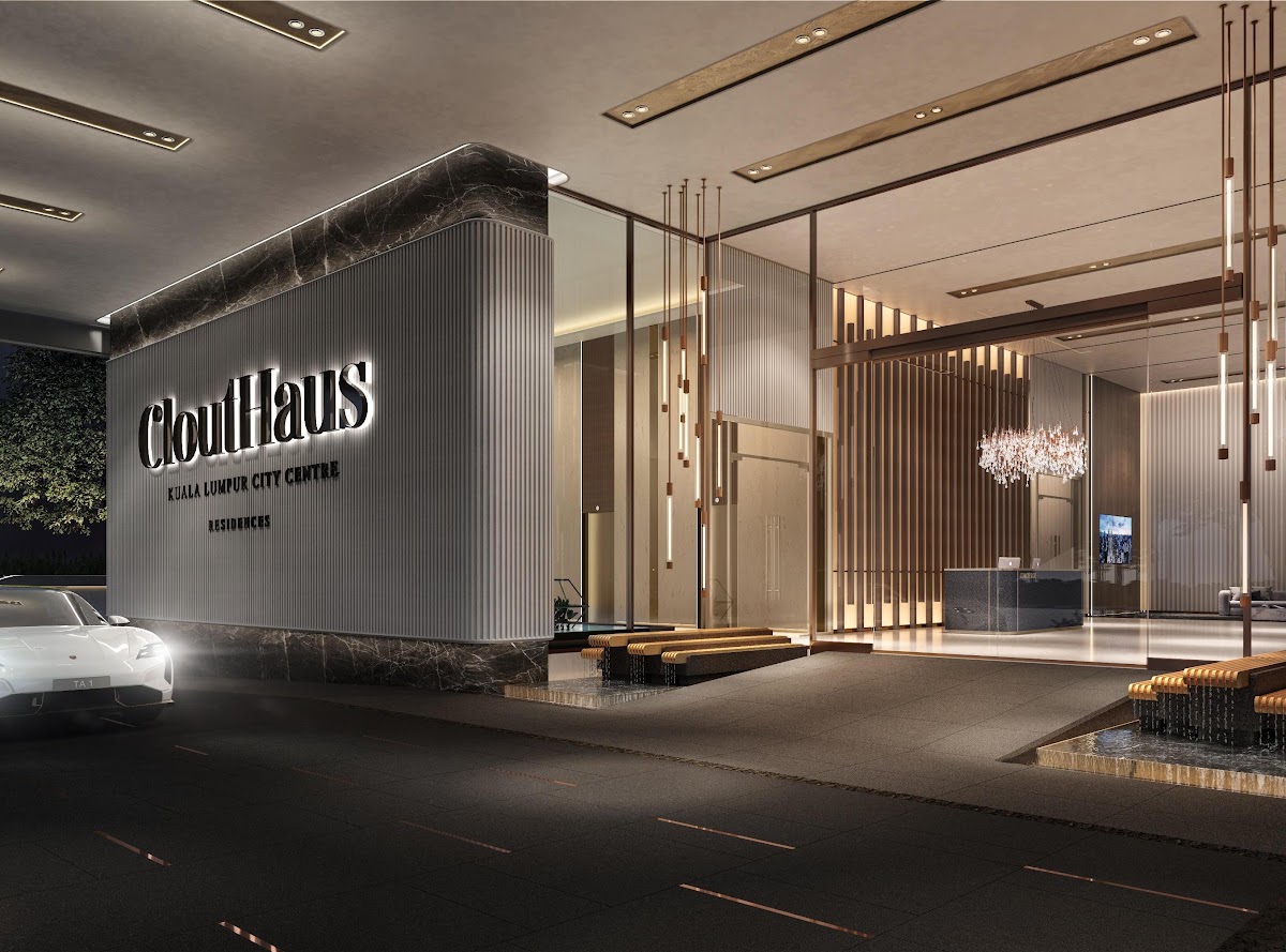 CloutHaus Residences — grand drop off
