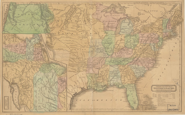 Geographical  statistical map of the United States 1831