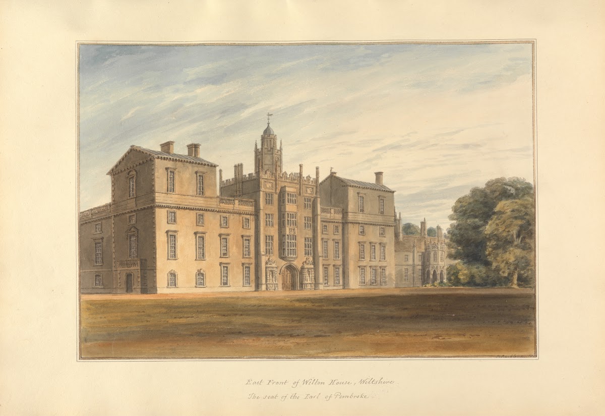 East Front of Wilton House Wiltshire the Seat of the Earl of Pembroke 1809