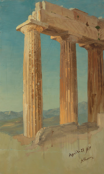 Columns of the Parthenon Athens 1869