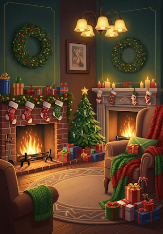 Cozy Christmas Fireplace