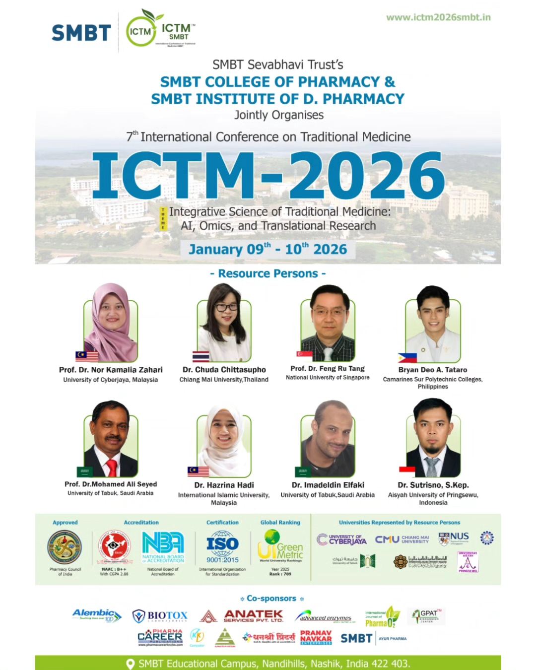 CSPC Faculty delivers Keynote Address at International Conference on  Traditional Medicine