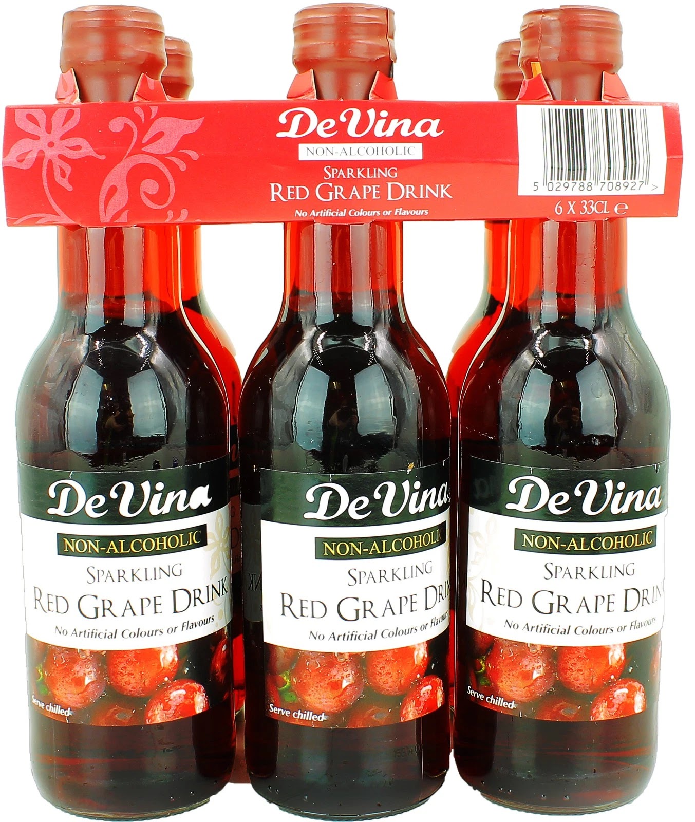 DeVina Non Alcoholic Sparkling Red Grape Wine