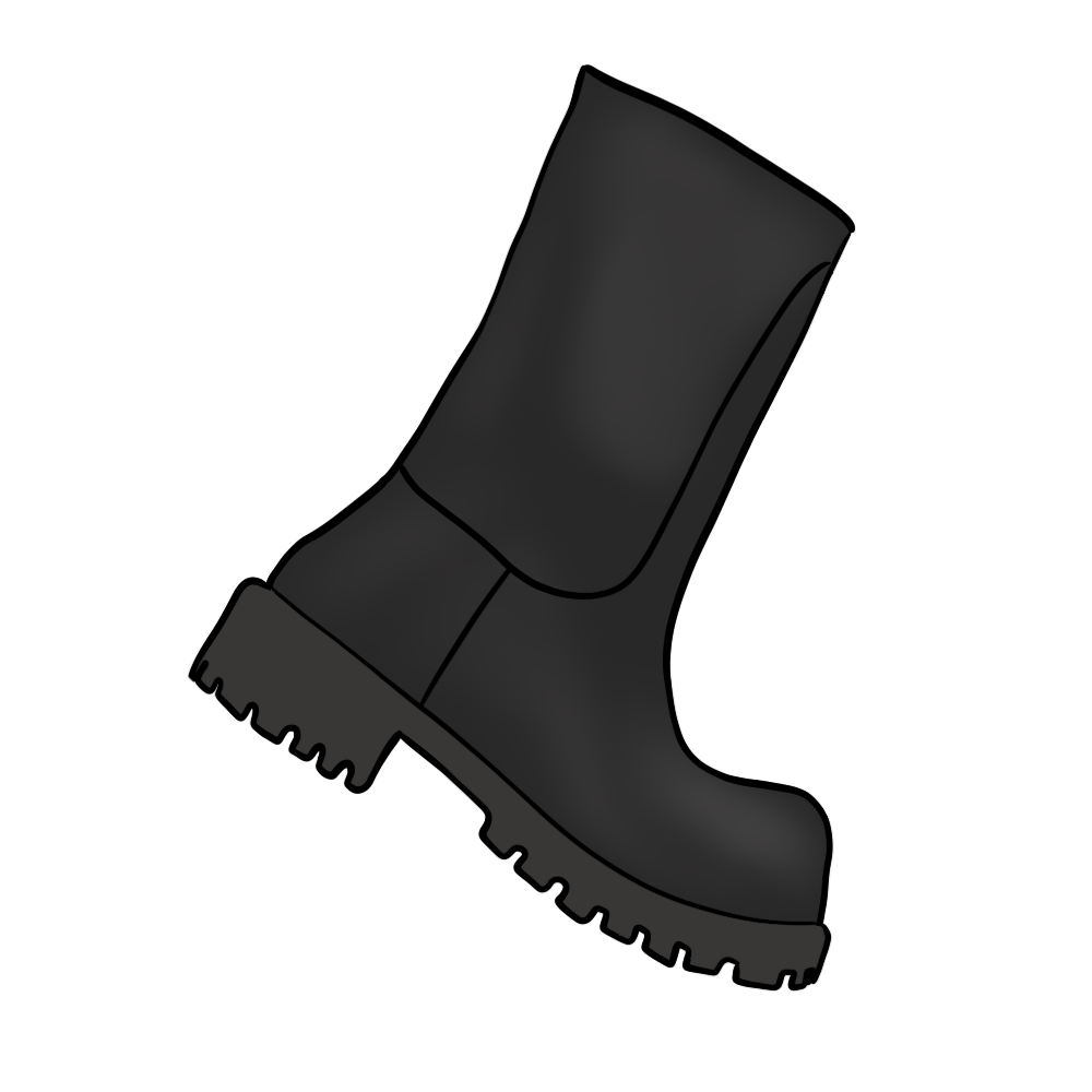 Yeezy BALENCIAGA MEN'S HUMMER BOOT IN BLACK product image