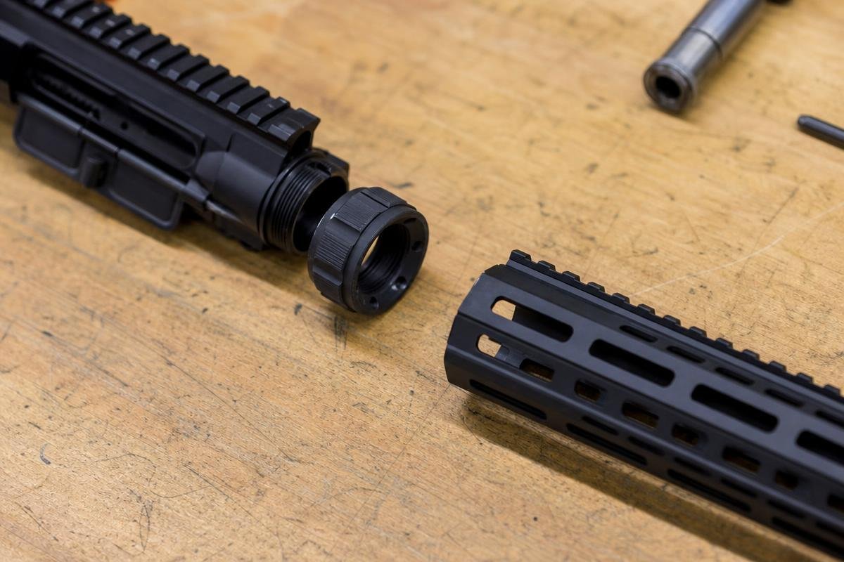 free float handguard AR-15 barrel nut mounting diagram
