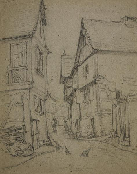 Village road in Kronberg 1859