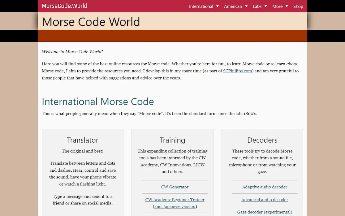 Captura de Morse Translator