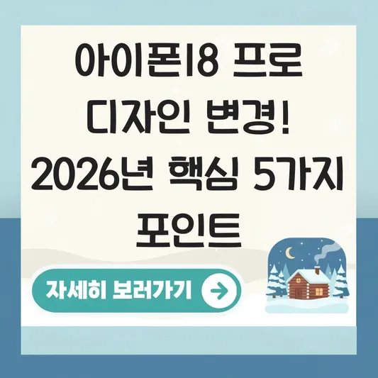 아이폰18 프로 신규 디자인 변경