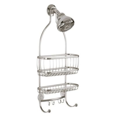 Organizador para regadera de acero iDesign™ York color plata