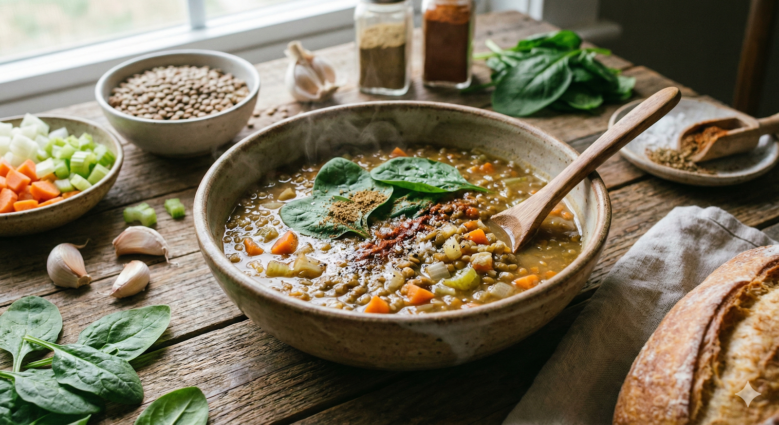 Sopa "Refugio" de Lentejas