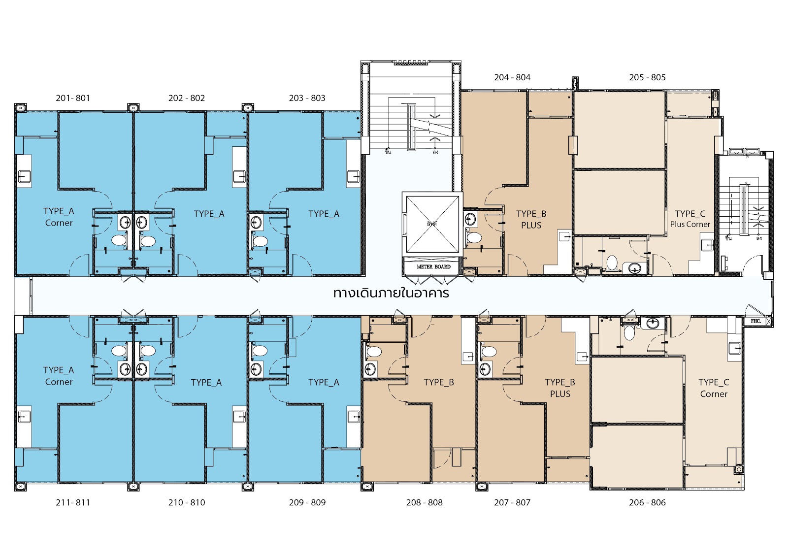 2nd - 8nd FLOOR PLAN
