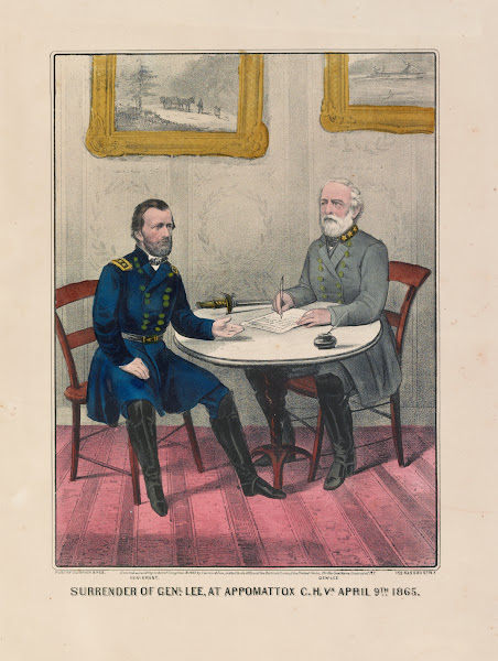 Surrender of General Lee at Appomattox CH Va April 9th 1865 1865