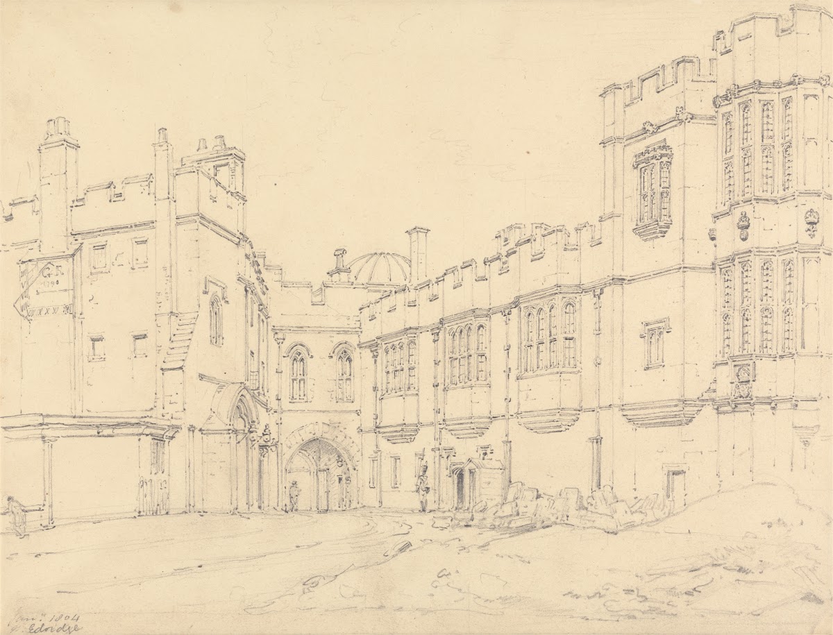 Queen Elizabeths Gallery and Black Princes Gate Windsor 1804