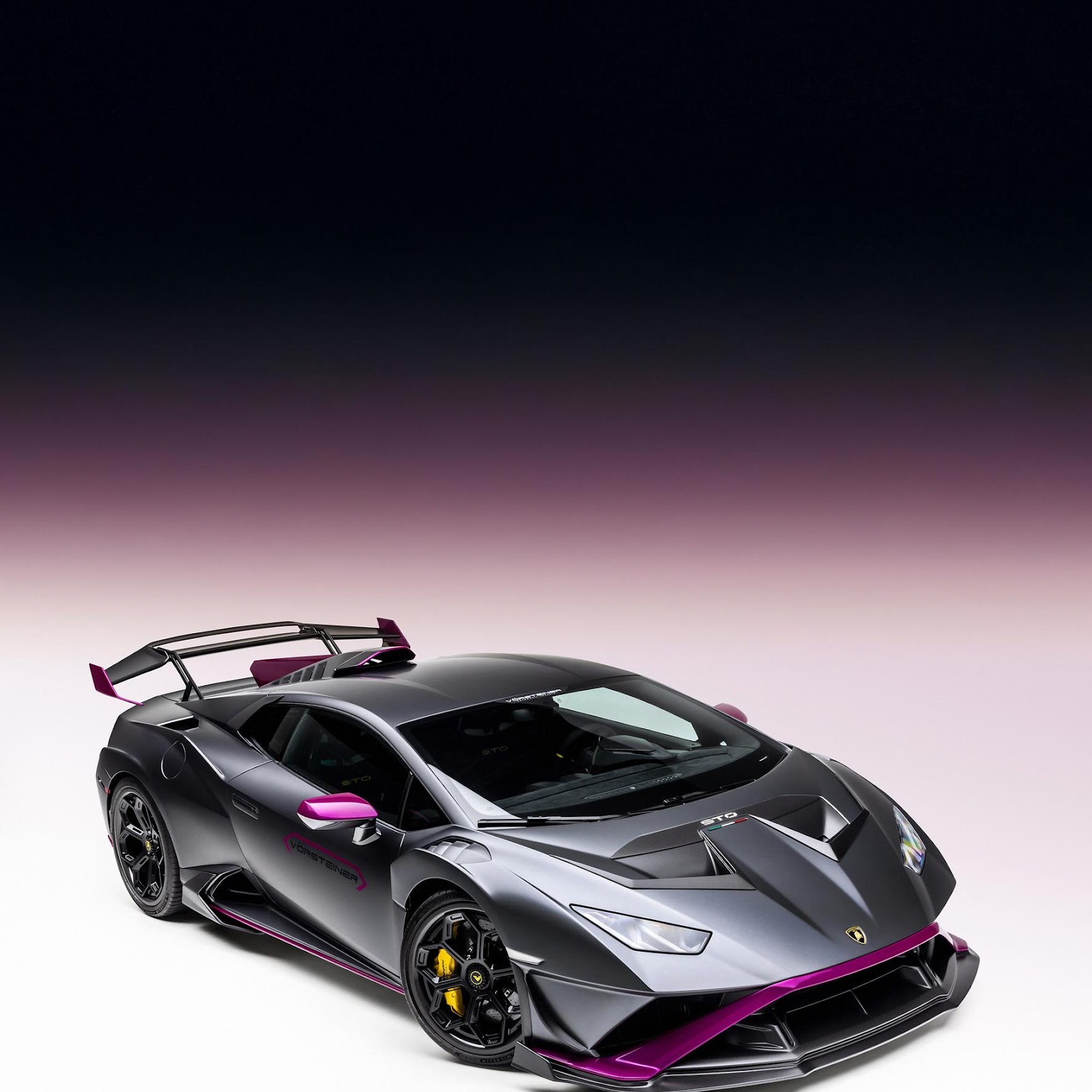 Download Lamborghini Huracan STO In Purple 2K iPhone