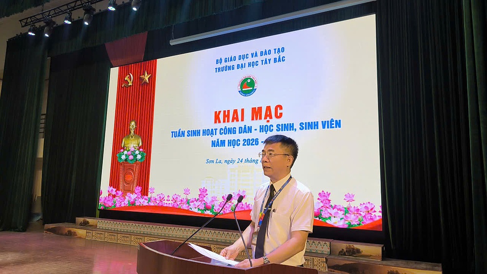 Trường Đại học Tây Bắc tổ chức Tuần sinh hoạt công dân – học sinh, sinh viên năm học 2026–2027