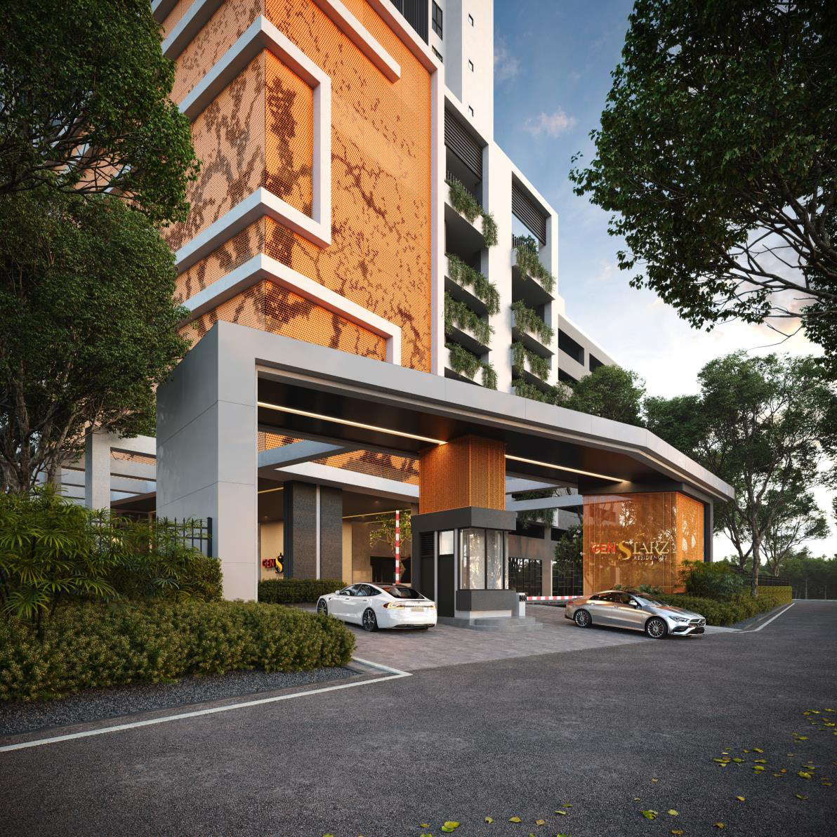 Gen Starz Residences — building entrance facade
