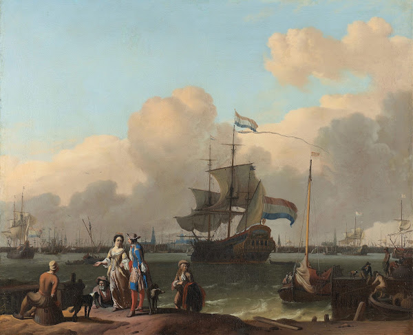 The Y at Amsterdam with the Frigate De Ploeg 1680   1708
