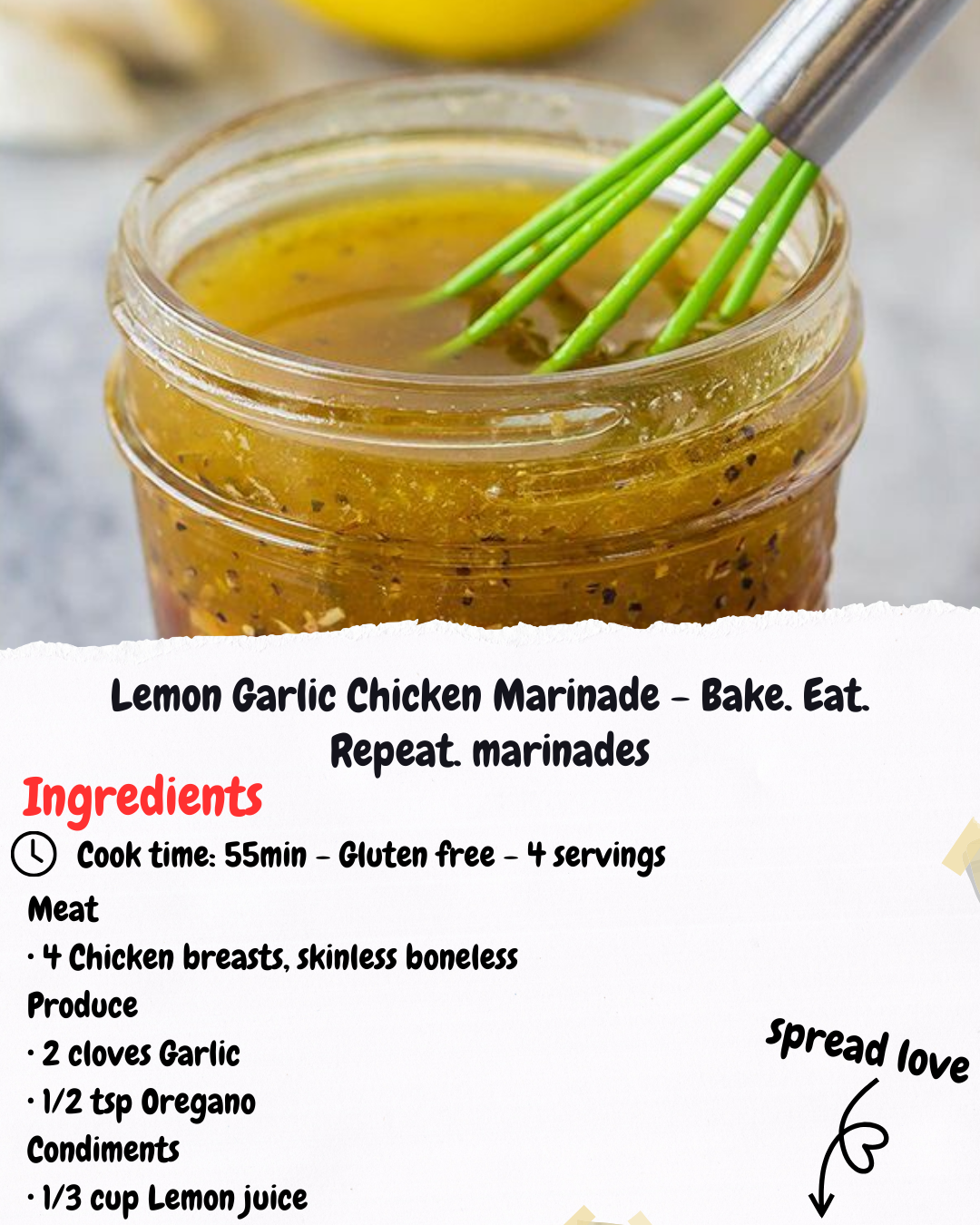 Lemon Garlic Chicken Marinade - Bake. Eat. Repeat. marinades