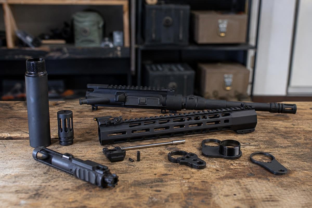 .300 Blackout build components from a Denison firearms parts store