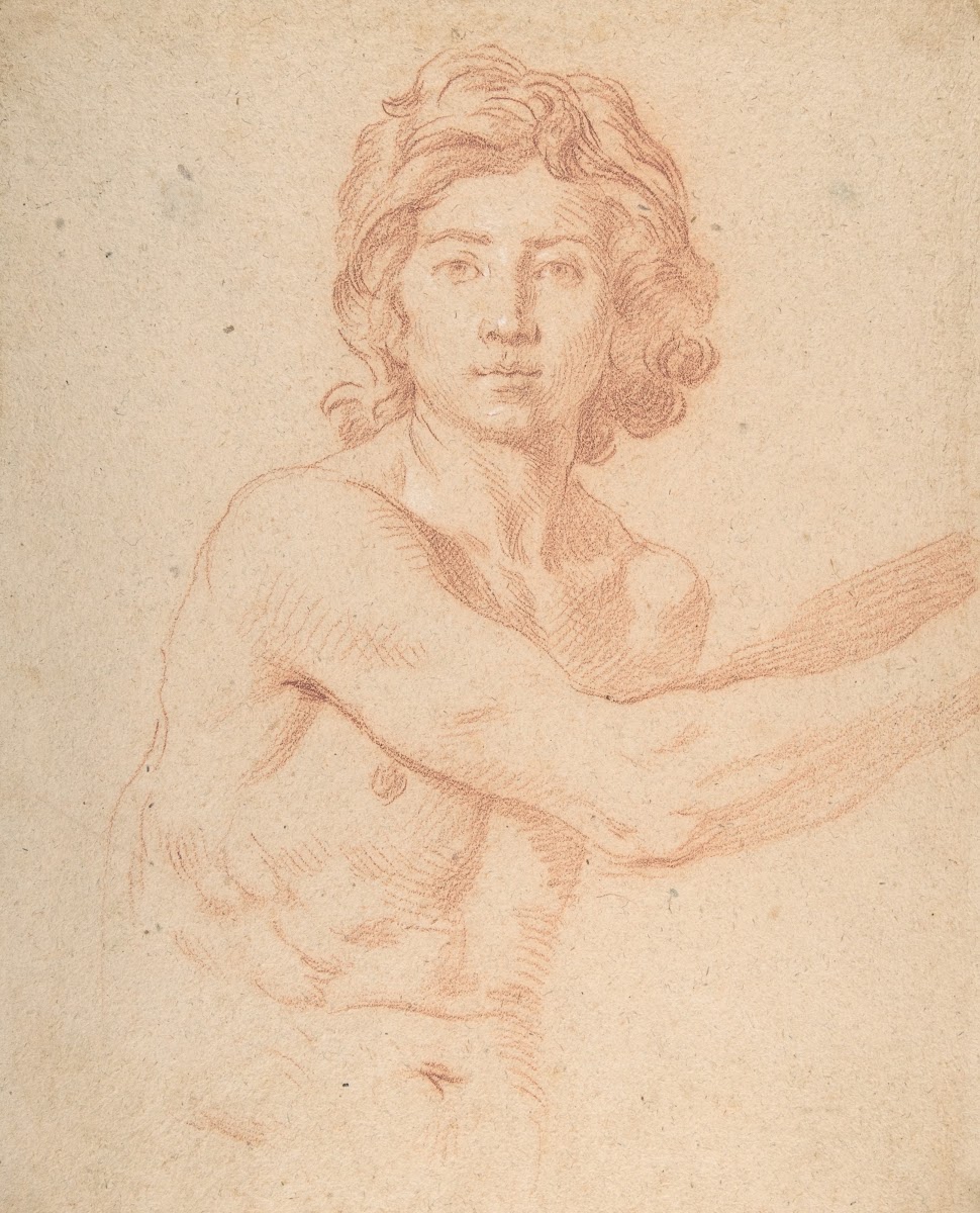 Half Figure of a Youth with His Right Arm Raised 161248